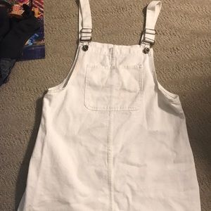 Denim overall dress